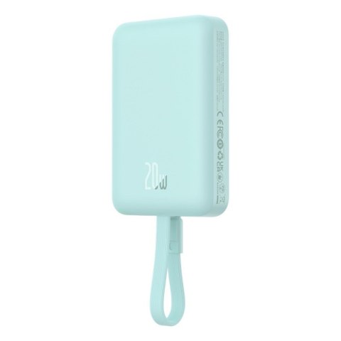 Powerbank Baseus Magnetic Mini Air Wireless 10000mAh 20W+kabel USB C-USB C (peppermint blue) Powerbank Baseus Magnetic Mini Air Wireless 10000mAh 20W+kabel USB C-USB C (peppermint blue)