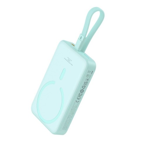 Powerbank Baseus Magnetic Mini Air Wireless 10000mAh 20W+kabel USB C-USB C (peppermint blue) Powerbank Baseus Magnetic Mini Air Wireless 10000mAh 20W+kabel USB C-USB C (peppermint blue)