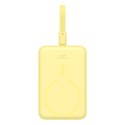 Powerbank Baseus Magnetic Mini Air Wireless 10000mAh 20W+kabel USB C-USB C (żółty)