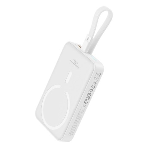 Powerbank Baseus Magnetic Mini Air Wireless 10000mAh 20W+kabel lightning (biały) Powerbank Baseus Magnetic Mini Air Wireless 10000mAh 20W+kabel lightning (biały)