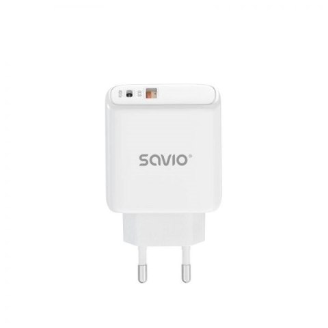SAVIO ŁADOWARKA SIECIOWA 30W QUICK CHARGE, POWER DELIVERY 3.0 LA-06 SAVIO ŁADOWARKA SIECIOWA 30W QUICK CHARGE, POWER DELIVERY 3.0 LA-06