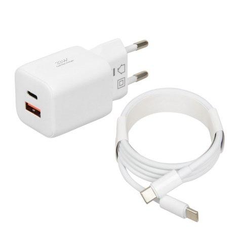 IBOX ŁADOWARKA UNIWERSALNA C-42 GAN PD33W USB A+C WHITE IBOX ŁADOWARKA UNIWERSALNA C-42 GAN PD33W USB A+C WHITE