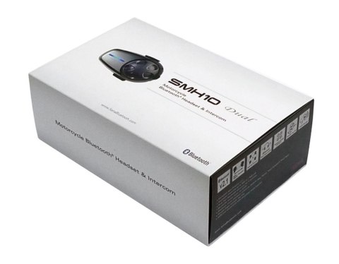 Interkom Motocyklowy Sena SMH10D-10 Bluetooth 3.0 900M z mikrofonem na pałąku, zestaw na 2 kaski Interkom Motocyklowy Sena SMH10D-10 Bluetooth 3.0 900M z mikrofonem na pałąku, zestaw na 2 kaski