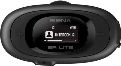 Interkom motocyklowy Sena 5R-01D 5R Lite Bluetooth 5.1 700m z wyświetlaczem LCD i uniwersalnym zestawem mikrofonów na 2 kaski Interkom motocyklowy Sena 5R-01D 5R Lite Bluetooth 5.1 700m z wyświetlaczem LCD i uniwersalnym zestawem mikrofonów na 2 kaski