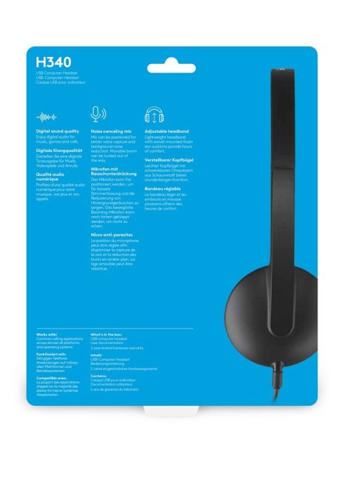 Słuchawki Logitech H340 981-000475 (kolor czarny) Słuchawki Logitech H340 981-000475 (kolor czarny)