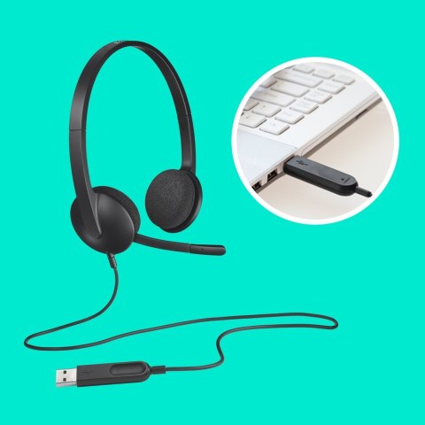 Słuchawki Logitech H340 981-000475 (kolor czarny) Słuchawki Logitech H340 981-000475 (kolor czarny)