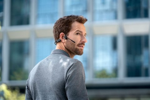 Słuchawki bezprzewodowe kostne Shokz OpenComm2 USB-C czarne Słuchawki bezprzewodowe kostne Shokz OpenComm2 USB-C czarne