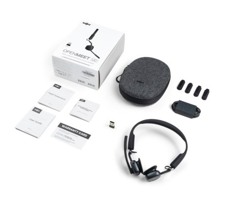 Słuchawki bezprzewodowe kostne Shokz OpenMeet mic-ANC USB-C + adapter USB-A czarne Słuchawki bezprzewodowe kostne Shokz OpenMeet mic-ANC USB-C + adapter USB-A czarne
