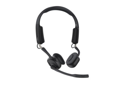 Słuchawki bezprzewodowe kostne Shokz OpenMeet mic-ANC USB-C czarne Słuchawki bezprzewodowe kostne Shokz OpenMeet mic-ANC USB-C czarne
