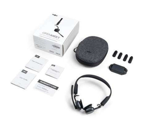 Słuchawki bezprzewodowe kostne Shokz OpenMeet mic-ANC USB-C czarne Słuchawki bezprzewodowe kostne Shokz OpenMeet mic-ANC USB-C czarne