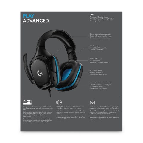 Słuchawki z mikrofonem Logitech 981-000770 (kolor czarny) Słuchawki z mikrofonem Logitech 981-000770 (kolor czarny)