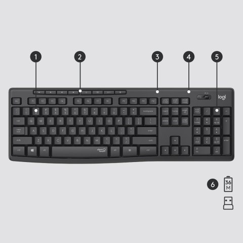 Zestaw LOGITECH MK295 US Silent Wireless Zestaw LOGITECH MK295 US Silent Wireless
