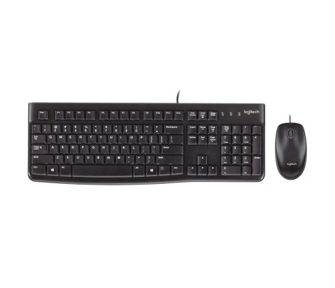 Zestaw klawiatura + mysz Logitech MK120 920-002562 (membranowa; USB 2.0; (US); kolor czarny; optyczna; 1000 DPI) Zestaw klawiatura + mysz Logitech MK120 920-002562 (membranowa; USB 2.0; (US); kolor czarny; optyczna; 1000 DPI)