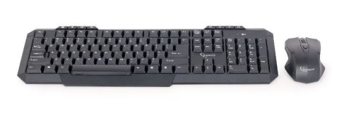 Zestaw klawiatura + mysz membranowa GEMBIRD KBS-WM-02 (USB 2.0; (US); kolor czarny; optyczna) Zestaw klawiatura + mysz membranowa GEMBIRD KBS-WM-02 (USB 2.0; (US); kolor czarny; optyczna)