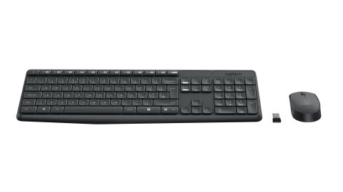 Zestaw klawiatura + mysz membranowa Logitech MK235 920-007931 (USB 3.0; kolor szary; optyczna) Zestaw klawiatura + mysz membranowa Logitech MK235 920-007931 (USB 3.0; kolor szary; optyczna)