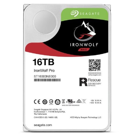 Dysk HDD Seagate IronWolf Pro (16 TB; 256MB; 3.5"; SATA) Dysk HDD Seagate IronWolf Pro (16 TB; 256MB; 3.5"; SATA)