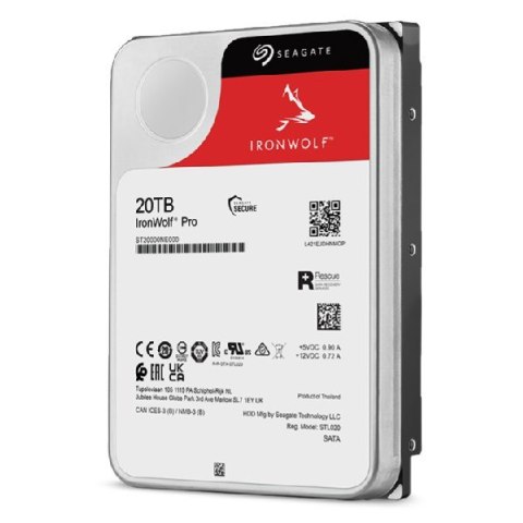 Dysk HDD Seagate IronWolf Pro (20 TB; 256MB; 3.5"; SATA) Dysk HDD Seagate IronWolf Pro (20 TB; 256MB; 3.5"; SATA)