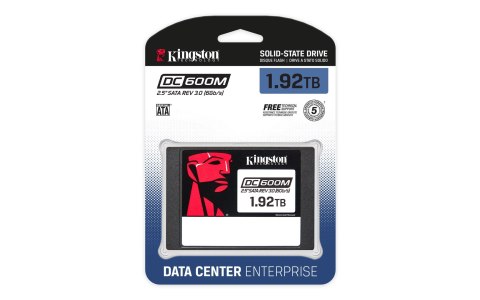 Dysk SSD Kingston DC600M 1.92TB SATA 2.5" SEDC600M/1920G (DWPD 1) Dysk SSD Kingston DC600M 1.92TB SATA 2.5" SEDC600M/1920G (DWPD 1)