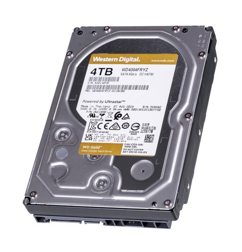 Dysk twardy HDD WD Gold 4TB 3,5" SATA WD4004FRYZ Dysk twardy HDD WD Gold 4TB 3,5" SATA WD4004FRYZ