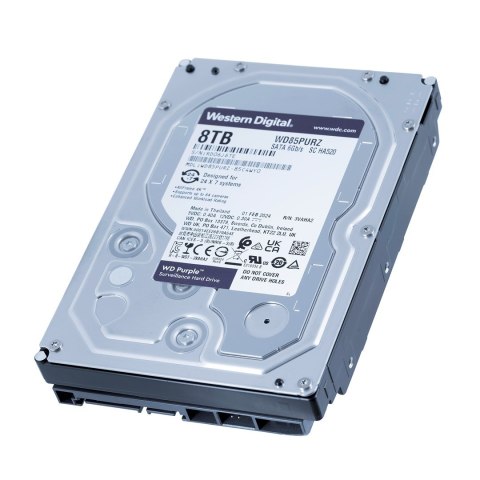 Dysk twardy HDD WD Purple WD85PURZ (8 TB ; 3.5"; 256 MB) Dysk twardy HDD WD Purple WD85PURZ (8 TB ; 3.5"; 256 MB)
