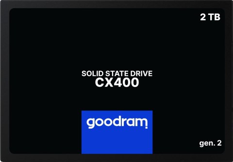SSD GOODRAM CX400 Gen. 2 2TB SATA III 2,5 RETAIL SSD GOODRAM CX400 Gen. 2 2TB SATA III 2,5 RETAIL