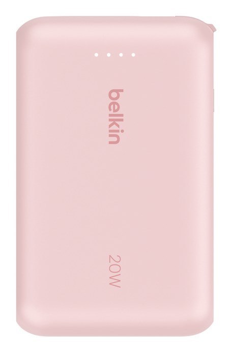 BELKIN POWERBANK 10 000 MAH, 20W, KABEL USB-C,PINK BELKIN POWERBANK 10 000 MAH, 20W, KABEL USB-C,PINK