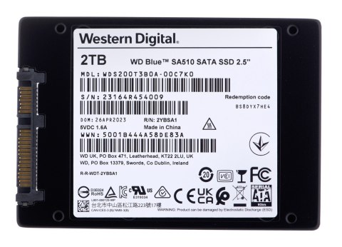 Dysk SSD WD Blue 2TB 2,5" SATA WDS200T3B0A Dysk SSD WD Blue 2TB 2,5" SATA WDS200T3B0A