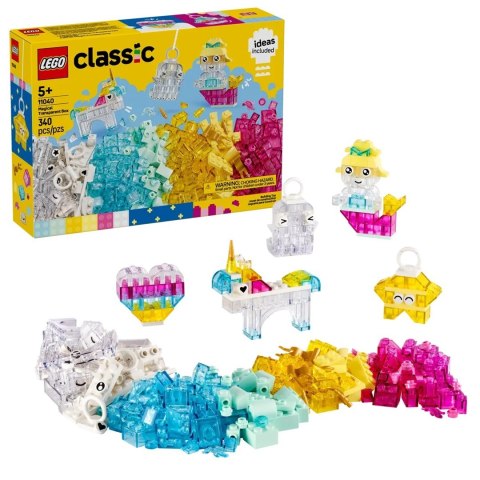 LEGO CLASSIC 11040 Magiczny zestaw z przezroczystymi klockami LEGO CLASSIC 11040 Magiczny zestaw z przezroczystymi klockami