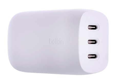 Ładowarka Belkin BoostCharge 3 Port USB-C PD 3.1 PPS Wall Charger 67W + USB-C to USB-C Cable 2m White Ładowarka Belkin BoostCharge 3 Port USB-C PD 3.1 PPS Wall Charger 67W + USB-C to USB-C Cable 2m White