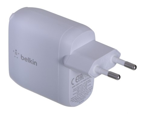 Ładowarka Belkin BoostCharge Dual USB-C PD 3.0 Wall Charger 40W White Ładowarka Belkin BoostCharge Dual USB-C PD 3.0 Wall Charger 40W White