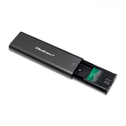 QOLTEC OBUDOWA DO DYSKÓW KIESZEŃ M.2 SATA SSD | NVME | USB TYP C QOLTEC OBUDOWA DO DYSKÓW KIESZEŃ M.2 SATA SSD | NVME | USB TYP C