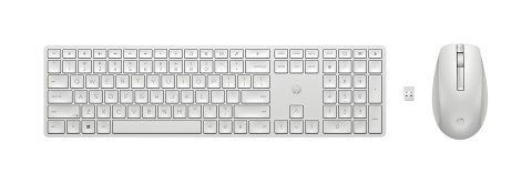 Zestaw klawiatura + mysz HP 650 Wireless Keyboard and Mouse Combo bezprzewodowe białe 4R016AA Zestaw klawiatura + mysz HP 650 Wireless Keyboard and Mouse Combo bezprzewodowe białe 4R016AA