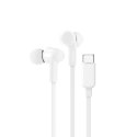 BELKIN SŁUCHAWKI PRZEWODOWE DOUSZNE USB-C, BIAŁE