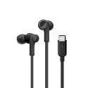 BELKIN SŁUCHAWKI PRZEWODOWE DOUSZNE USB-C, CZARNE