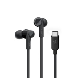 BELKIN SŁUCHAWKI PRZEWODOWE DOUSZNE USB-C, CZARNE