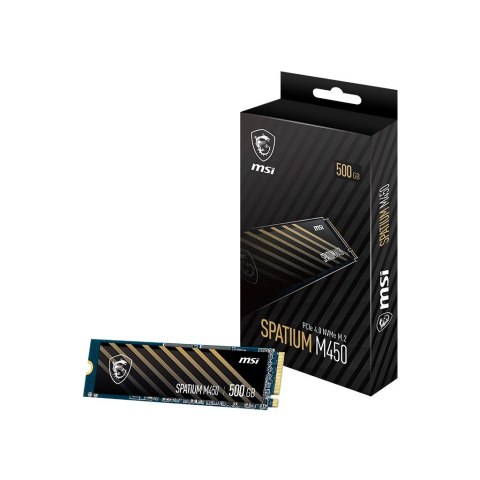 Dysk SSD MSI SPATIUM M450 PCIe 4.0 NVMe M.2 500GB Dysk SSD MSI SPATIUM M450 PCIe 4.0 NVMe M.2 500GB
