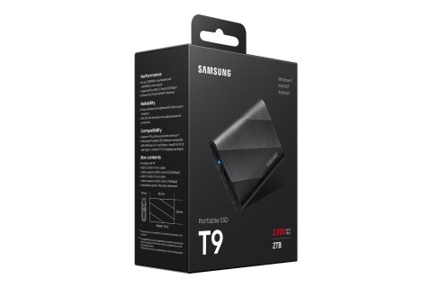 Dysk SSD Samsung T9 2TB MU-PG2T0B/EU Dysk SSD Samsung T9 2TB MU-PG2T0B/EU