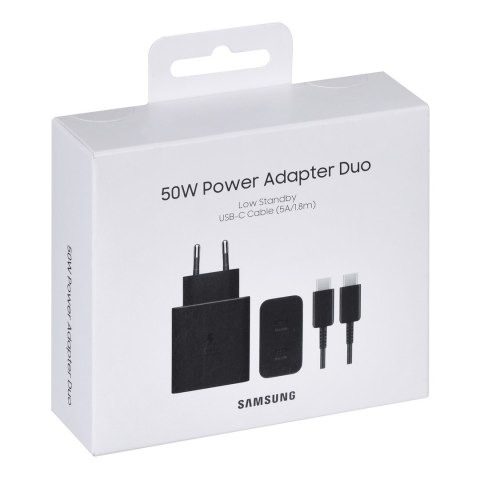 Samsung 50W Power Adapter Duo, Black Samsung 50W Power Adapter Duo, Black