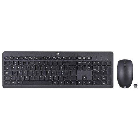 Zestaw klawiatura + mysz HP 230 Wireless Mouse and Keyboard Combo bezprzewodowe czarne 18H24AA Zestaw klawiatura + mysz HP 230 Wireless Mouse and Keyboard Combo bezprzewodowe czarne 18H24AA
