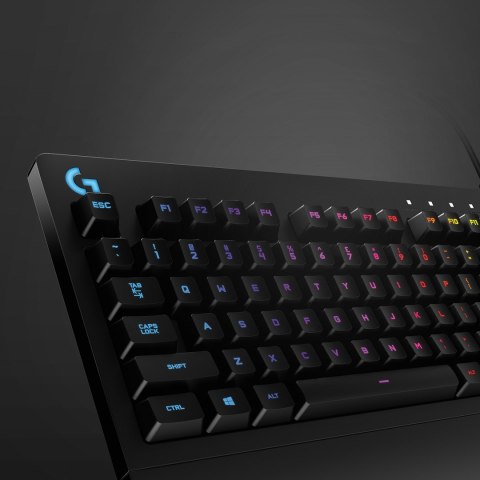 Klawiatura Logitech 920-008093 (mechaniczna; USB 2.0; (US); kolor czarny) Klawiatura Logitech 920-008093 (mechaniczna; USB 2.0; (US); kolor czarny)