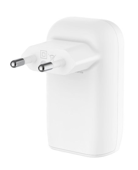 Ładowarka Belkin BoostCharge 3 Port USB-C PD 3.1 PPS Wall Charger 67W White Ładowarka Belkin BoostCharge 3 Port USB-C PD 3.1 PPS Wall Charger 67W White